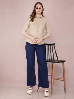 CRIMSOUNE CLUB - Women Beige Shirt