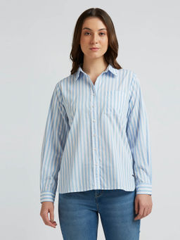 Pepe Jeans - Blue Stripes Full Sleeve Shirt