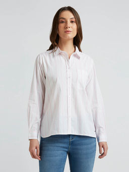 Pepe Jeans - Pink Stripes Full Sleeve Shirt