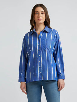 Pepe Jeans - Blue Stripes Full Sleeve Shirt