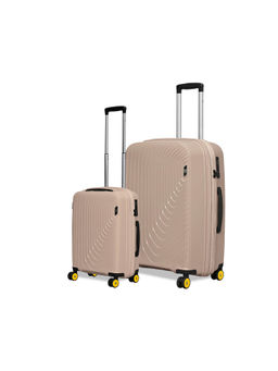 EUME - Wanderer Cabin 55 Cm and Large 76 Cm Luggage Set of 2 Champagne Gold