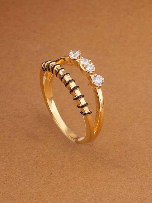 Palmonas 925 Sterling Silver Elegant 925 Sterling Silver Mangalsutra Ring for Women