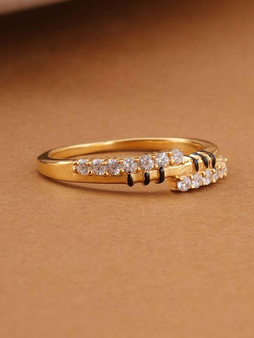 Palmonas 925 Sterling Silver Modern 925 Sterling Silver Mangalsutra Ring for Women