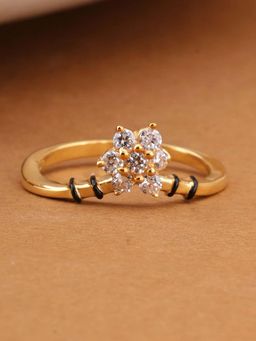 Palmonas - 925 Sterling Silver Star Cluster 925 Sterling Silver Mangalsutra Ring for Women