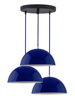 Homesake - Round Cluster Blue Pendant Hanging Light