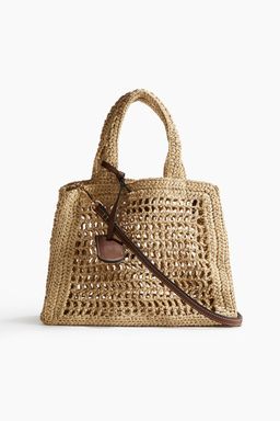 H&M - Women Beige Straw Handbag