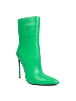 London Rag - Green Mercury Patent High Heeled Ankle Boot