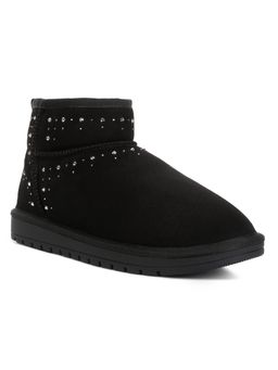 London Rag - Winifred Rhinestone Embellished Fur Lined Boots