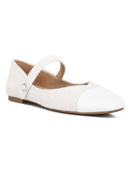 London Rag - Patent Toe Cap Tweed Mary Janes Ballerinas