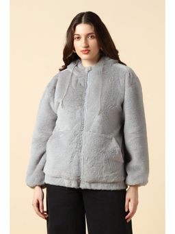 Allen Solly - Women Grey Solid Jacket