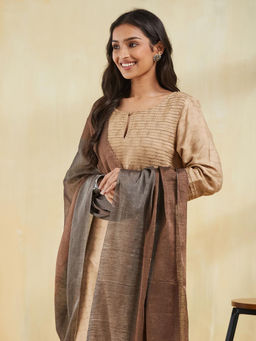 Fabindia - Women Bronze Woven Dupatta