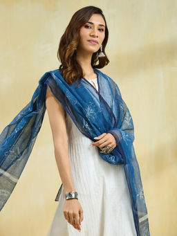 Fabindia - Women Indigo Printed Dupatta