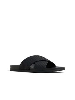 Aldo - TARIKA-IN001 Men Black Cross Strap Sandals