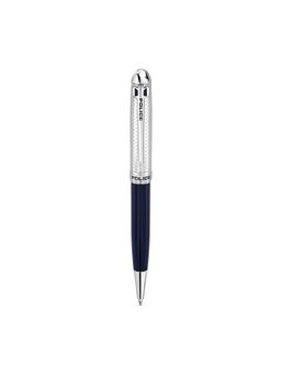 Police - Ferrara.2 Textured Silver Ub Blue Lb W-Silver Trims Pen