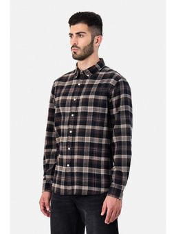 Snitch - Dark Brown Full Sleeves Regular Casual Shirt for Men