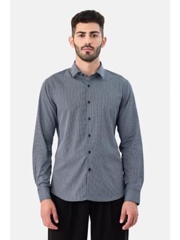 Snitch - Black Full Sleeves Slim Formal Shirt for Men