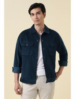 Allen Solly - Men Relaxed Fit Solid Full Sleeves Casual Shirt