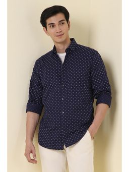 Allen Solly - Men Slim Fit Print Full Sleeves Casual Shirt