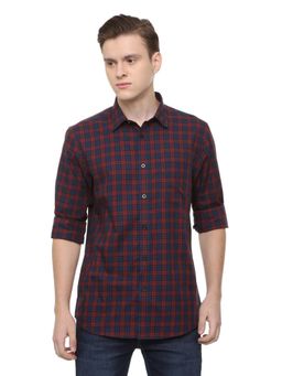 Allen Solly - Men Checked Full Sleeves Casual Shirt