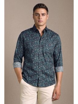 Louis Philippe - Men Floral Printed Full Sleeves Casual Shirt