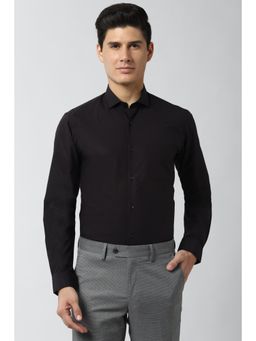 Peter England - Men Black Slim Fit Full Sleeves Formal Shirt