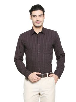 Peter England - Men Black Super Slim Fit Full Sleeves Formal Shirt