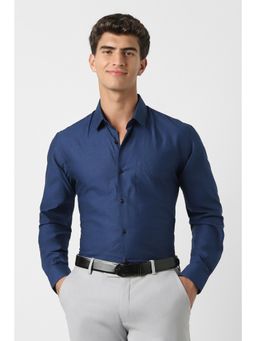 Peter England - Men Slim Fit Full Sleeves Formal Shirt
