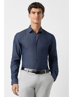 Peter England - Men Slim Fit Full Sleeves Formal Shirt