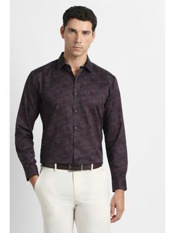 Van Heusen - Men Print Full Sleeves Party Shirt