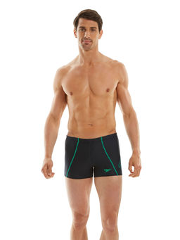 Speedo - Men's Endurance10 Logo Panel Aquashort - Navy & Emerald