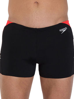 Speedo - Men's Endurance+ Boom Splice Aquashort - Black & White