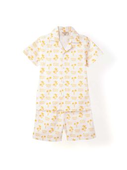 Spunkies - Boys White Doodle Print Co-Ord Set