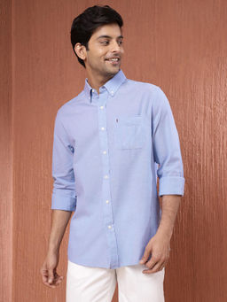 Fabindia - Blue Cotton Comfort Fit Casual Shirt Shirt