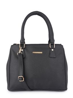 Lapis O Lupo - Black Solid-Plain Handbag