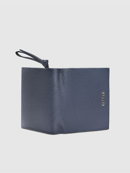 SENNES - Navy Blue Textured Wallet