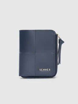 SENNES - Navy Blue Solid Wallet