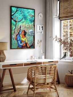 The Art House - Abstract Painting Multicolor (40X30 Inches)