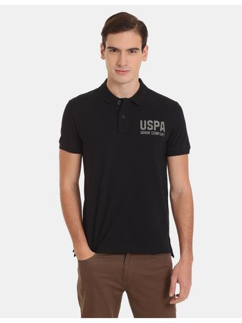 us polo black t shirt