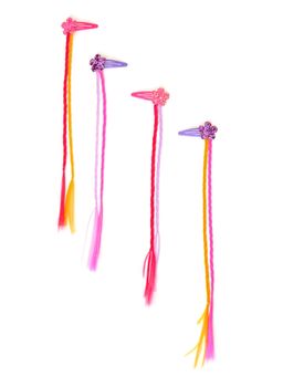 Accessorize London - Girls Multi Flower Hair Clips (Pack of 4)