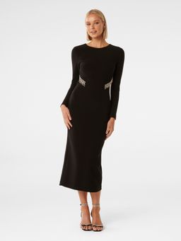 Forever New - Arlington Diamante Trim Midi Dress