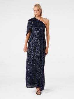 Forever New - Liberty Wrap Cape Sequin Gown