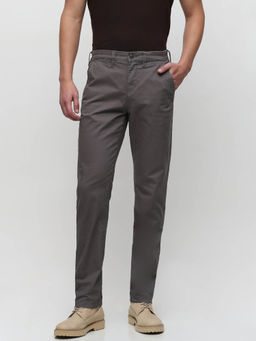 Selected - Grey Mid Rise Slim Fit Pants