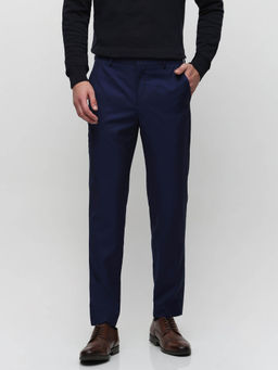 Selected - Royal Blue Mid Rise Trousers