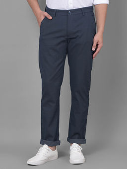CRIMSOUNE CLUB - Mens Navy Blue Trousers