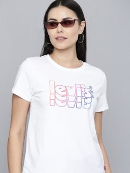 Levi's - Womens White Crew Neck T-shirt