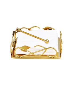 SAGE KONCPT - Willow Leaf Tissue Holder -Gold