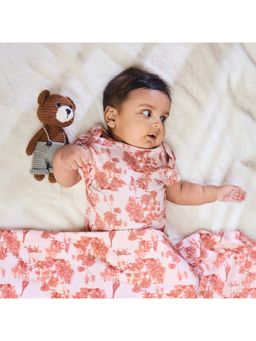 Softsens Baby - Forest Fables Toile Bamboo Blanket - Brown (0-4 Years)