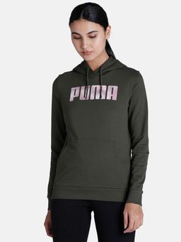 Puma - Graphic Vii Women Green Hoodie