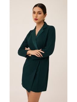 Virgio - Green Stunning Green Blazer Short Dress