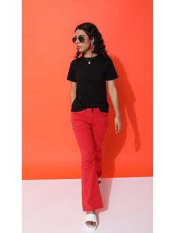 Virgio - Black Modern Casual Black Boxy Fit T-Shirt